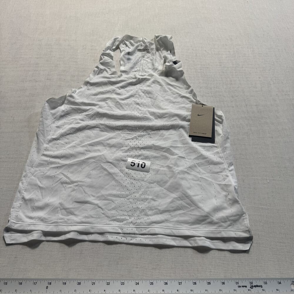 Nike Dri-FIT ADV AeroSwift Men's Racing Vest‎ Sz M White Brand New